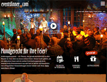 Tablet Screenshot of eventdinner.com